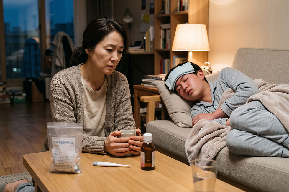 질문 일러스트: 세파클러수화물 항생제는 마이코플라스마 폐렴에 효과가 있나요?