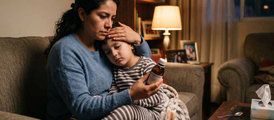 P: ¿Debo administrar Maxibuprofeno regularmente por fiebre leve en un niño con neumonía?