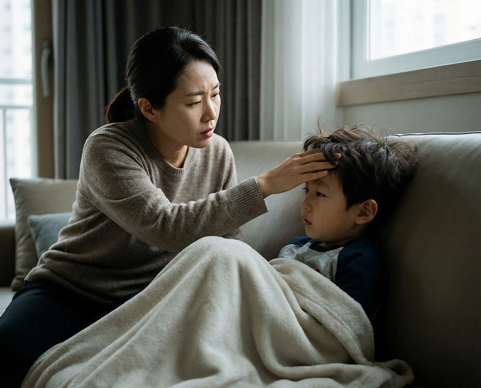 Q: 만 4세 아이가 3주째 하루에 한 번씩 미열(37.5~37.8도)이 납니다. 피검사를 해보는 것이 좋을까요?