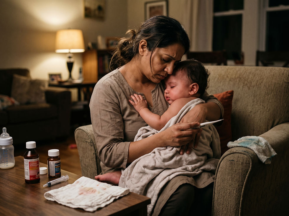 Q: My 1-year-old vomited 4 times immediately after taking fever reducers post-vaccination. Did I give too much?