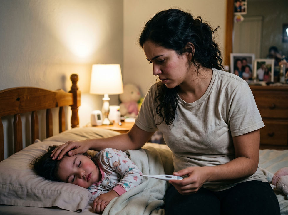 P: Mi hija de 47 meses tiene fiebre de 38,4°C y congestión nasal al dormir. ¿Debería despertarla para darle un antipirético?