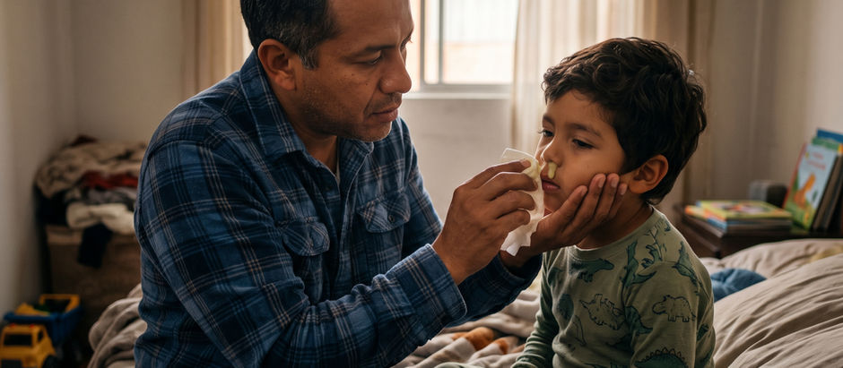 P: Mi hijo tiene moco amarillo espeso en una fosa nasal al despertar, pero sin fiebre ni tos. ¿Podemos observar en casa?
