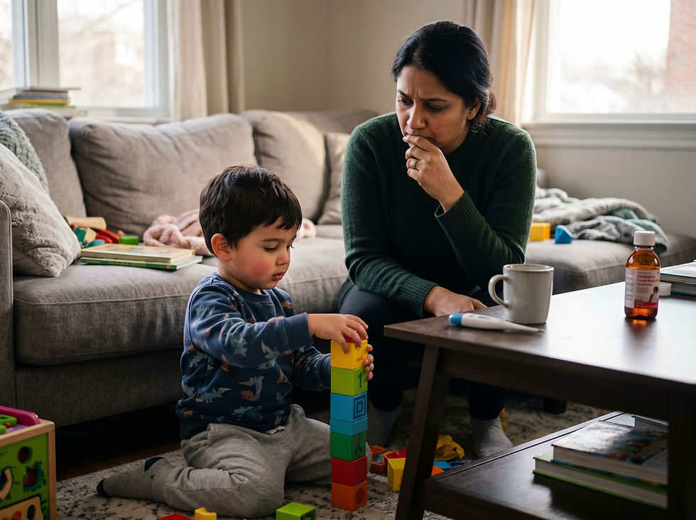 Q: My 3-year-old has a mild fever but is playing well. Should we revisit the doctor for a flu test?