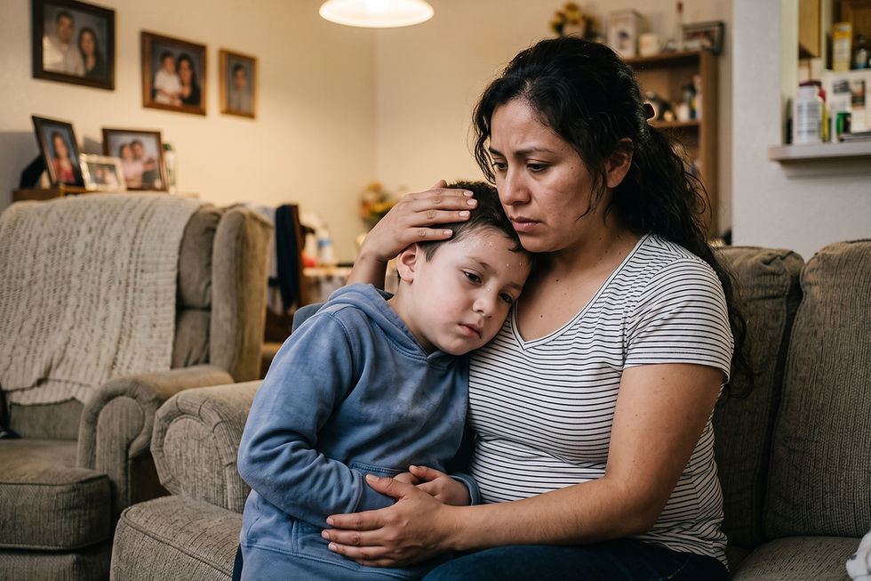 Ilustración de la respuesta del médico sobre: Mi hijo de 6 años tiene dolor de estómago y sudores fríos constantes desde hac…
