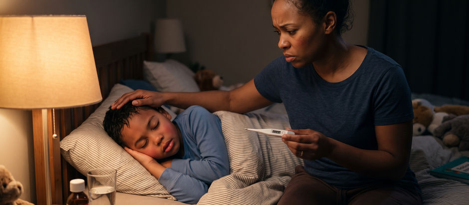Q: My child with the flu is sleeping with a fever of 38.6°C. Should I wake him up to give medicine?