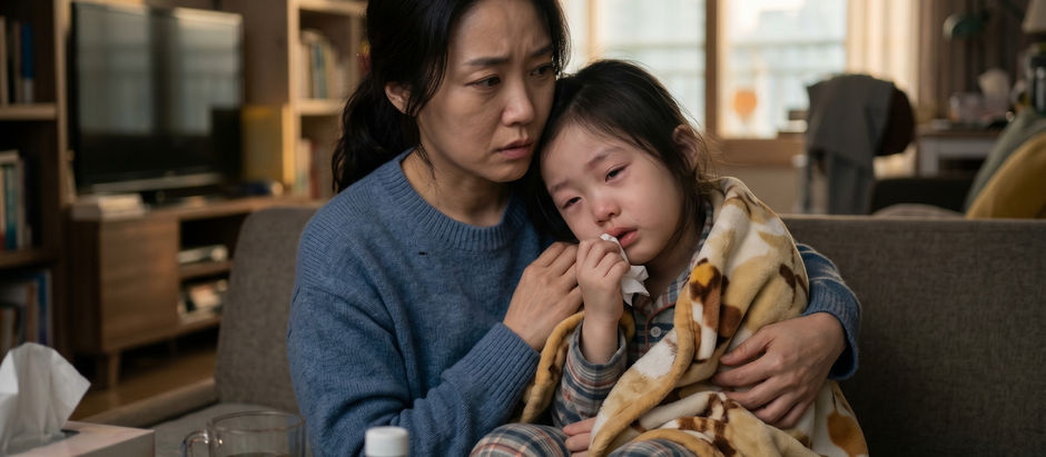 Q: 독감 확진 후 미열, 기침, 코막힘, 눈곱 증상이 심한데 병원에 다시 가야 할까요?