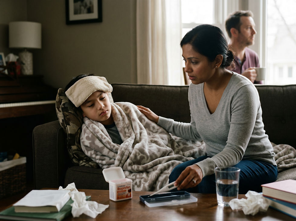 Q: My 11-year-old son has had a fever from tonsillitis for over a week. Should we go to the ER?