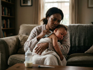 Q: My 9-month-old baby has a 38.7°C fever, bluish hands and feet, and poor feeding. What should I do?