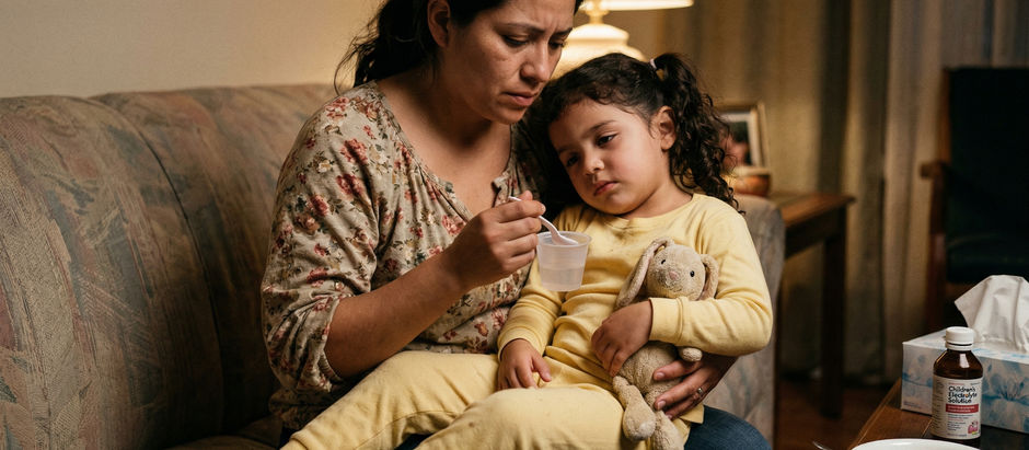 P: ¿Puede la gastroenteritis que comenzó con vómitos provocar diarrea en una niña de 5 años?