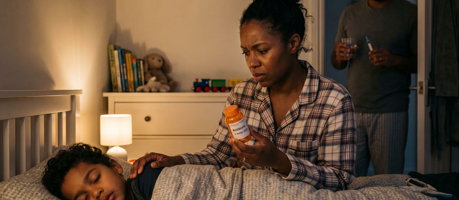 Q: What is the correct time interval for antibiotics prescribed 3 times a day? Do I need to wake my child at night?