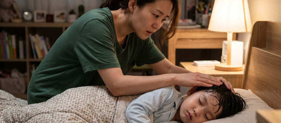 Q: 감기약 복용 중인 아이가 체온이 36.1도로 낮은데 식은땀을 흠뻑 흘려요. 괜찮은 건가요?