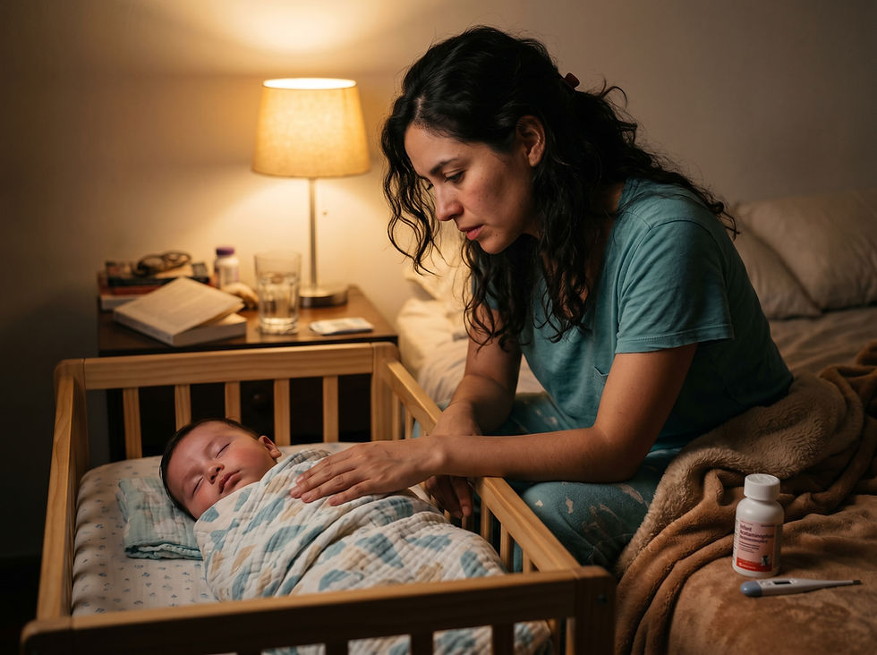 P: Mi bebé de 2 meses tiene fiebre tras recibir la vacuna antineumocócica hoy, pero duerme bien. ¿Debo darle un antitérmico?