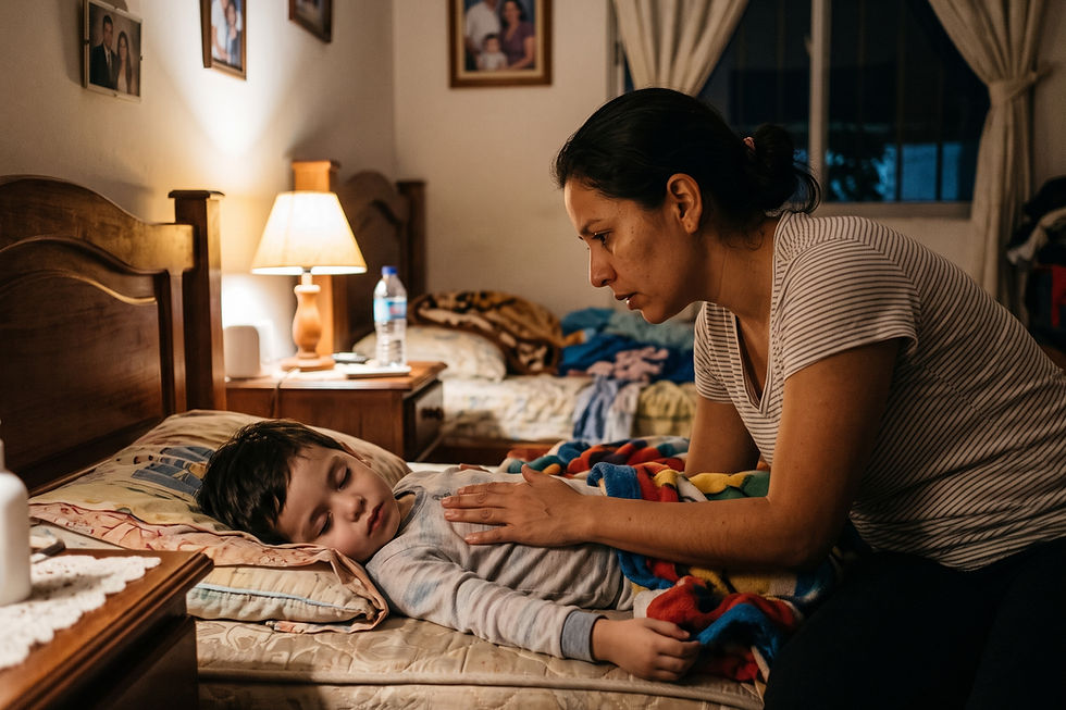 Ilustración de la respuesta del médico sobre: La fiebre de mi hijo de 19 meses no baja por completo y está jadeando. ¿Vamos…