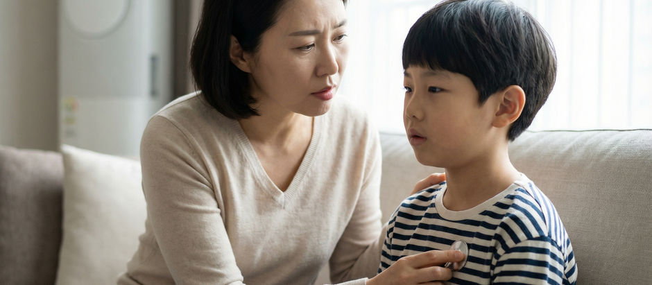 Q: 초3 아이, 기침 없이 그르렁거리는 숨소리만 12일째예요. 폐렴일까요?