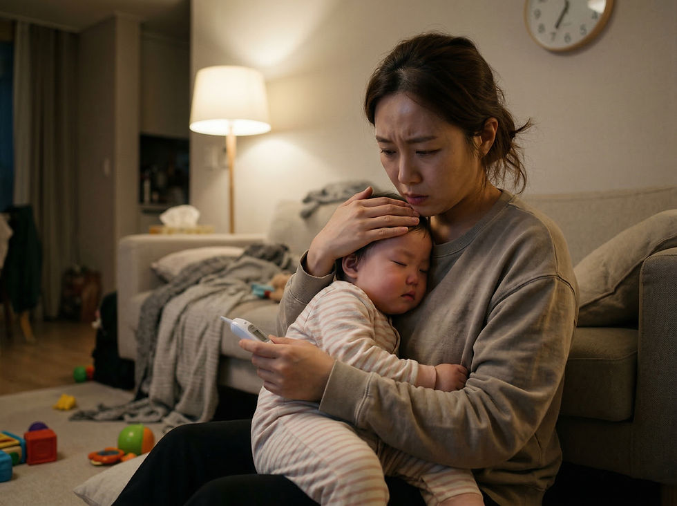 Q: 어제 저녁 예방접종 후 다음 날 38도의 열이 납니다. 접종열로 보고 지켜봐도 될까요, 아니면 병원에 가야 할까요?