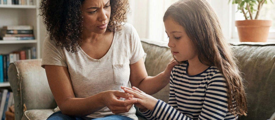 Q: My 10-year-old's fingernails haven't grown for a month, but her toenails are fine. Why?