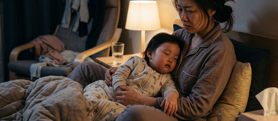 Q: 36개월 아이가 장염으로 수액을 맞았는데도 밤에 다시 구토하고 열이 나요. 병원에 또 가야 할까요?