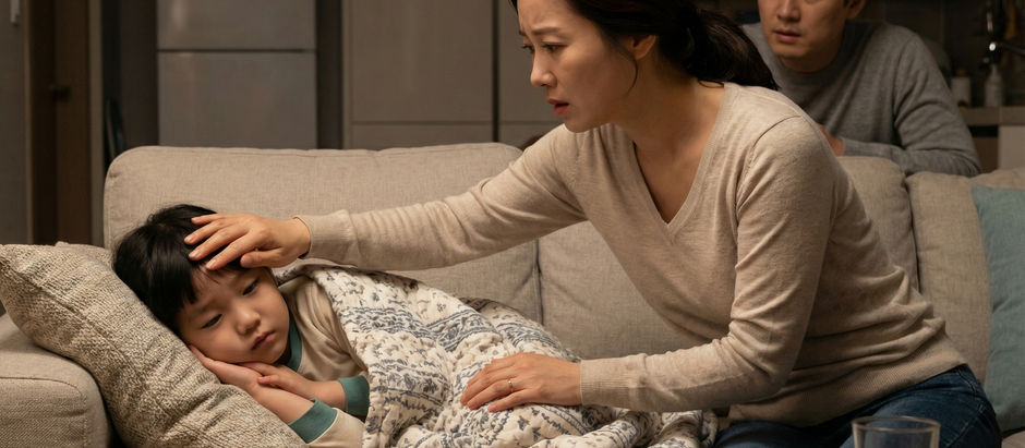 Q: 아이가 토하고 열이 나요. 체한 것 같은데, 체해도 열이 날 수 있나요?