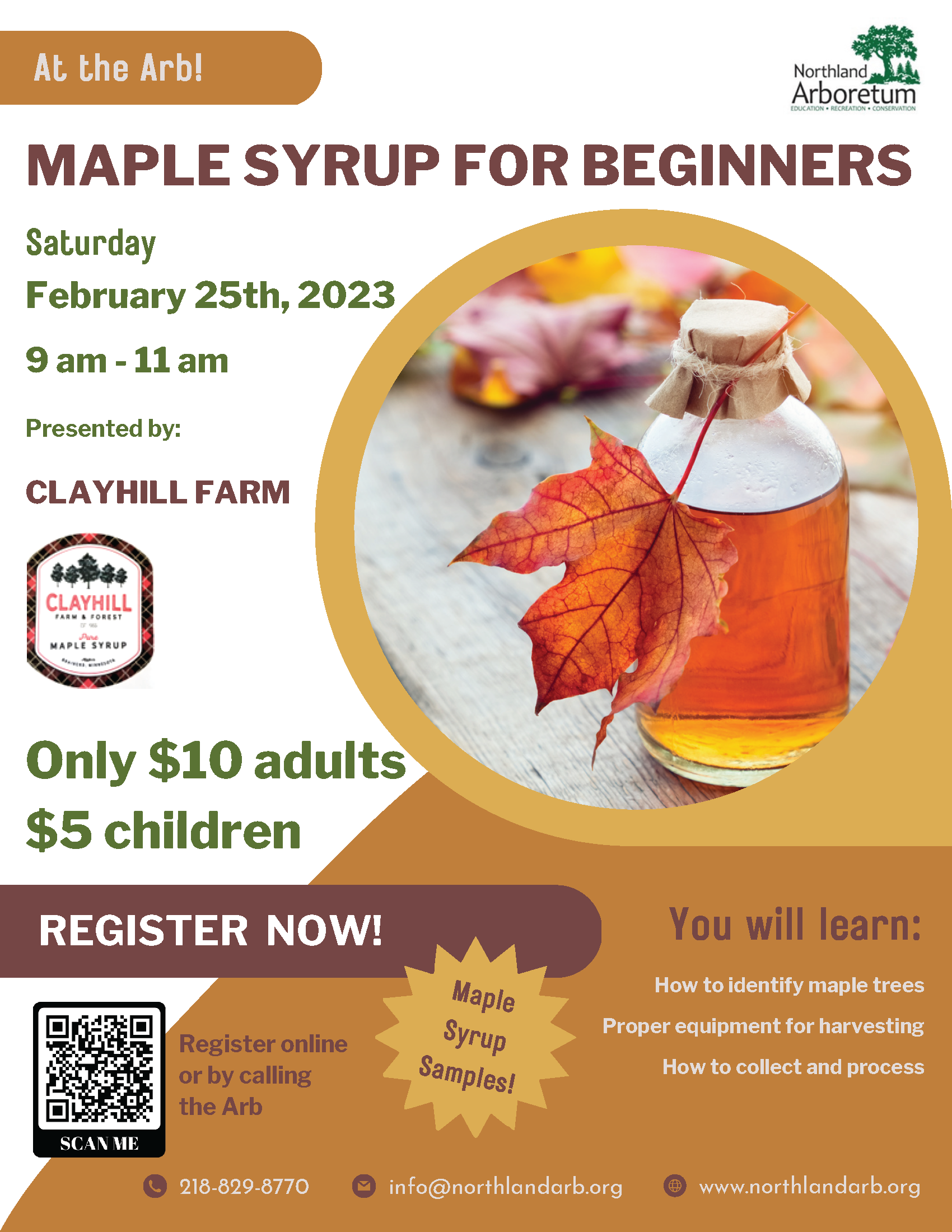 Maple Syrup for Beginners Northland Arboretum