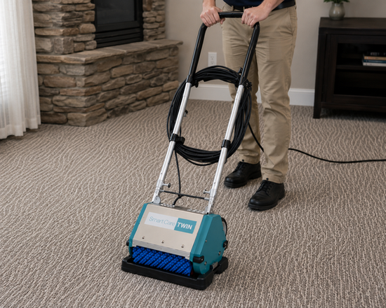 Fast-dry finish — carpet ready for foot traffic in
30–60 minutes