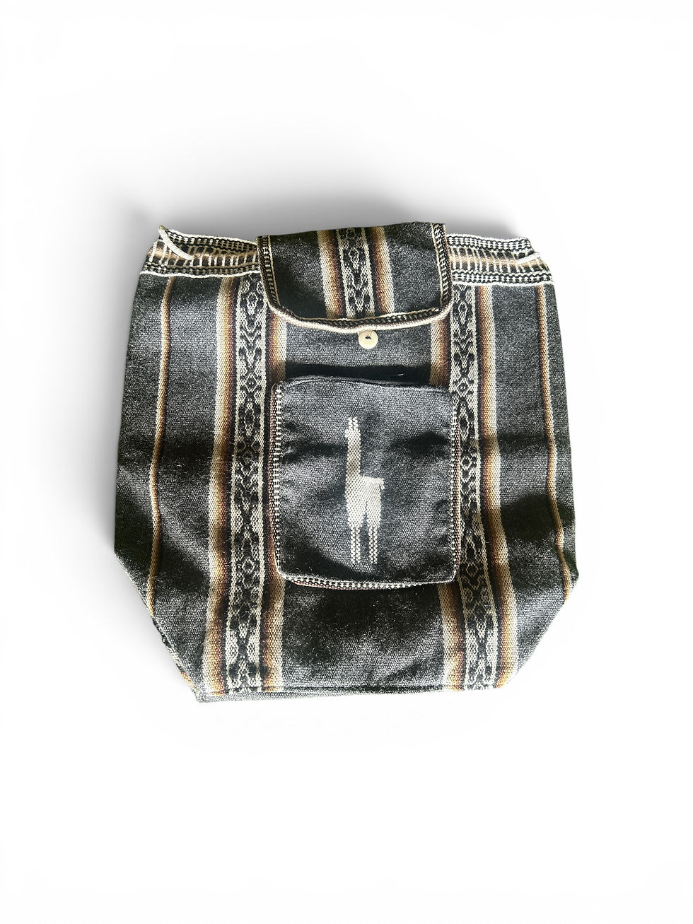 Thumbnail: Peruvian Backpack With Front Zip Pocket
