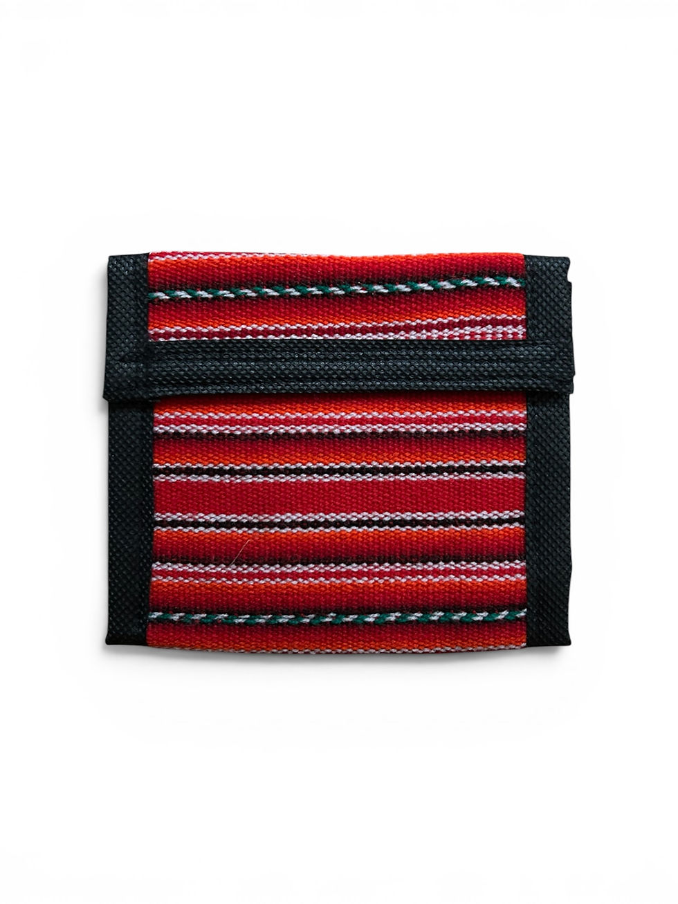 Thumbnail: Peruvian Themed Mantra Trifold Woven Cotton Wallet