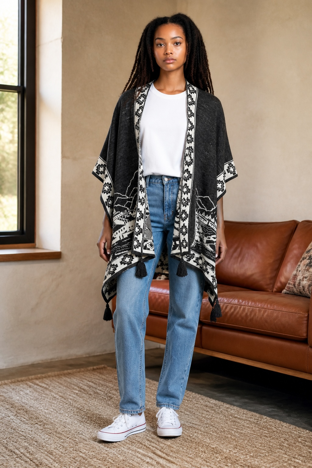 100% Alpaca Reversible Wrap