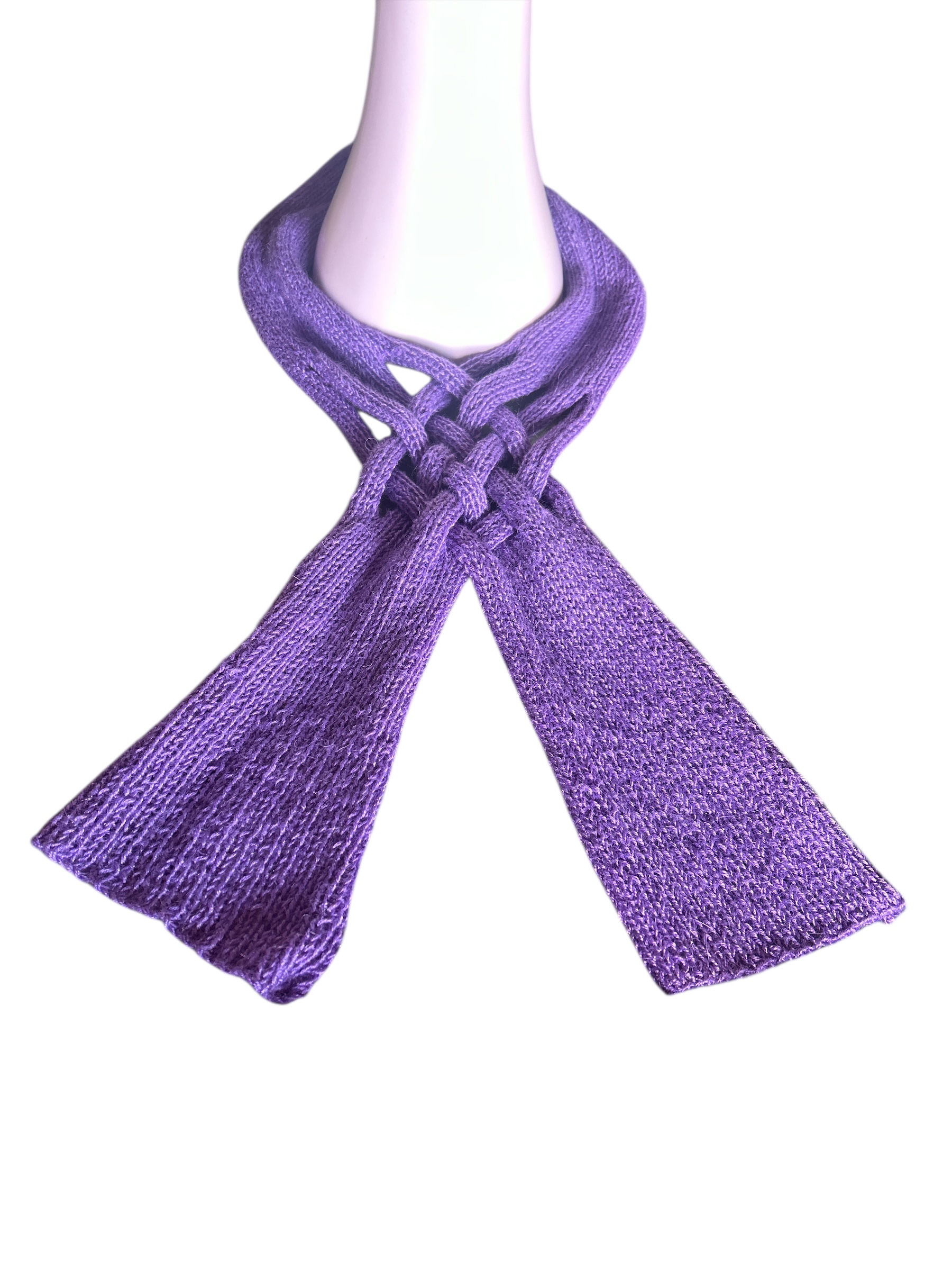 Handknitted Feature Crossover Scarf