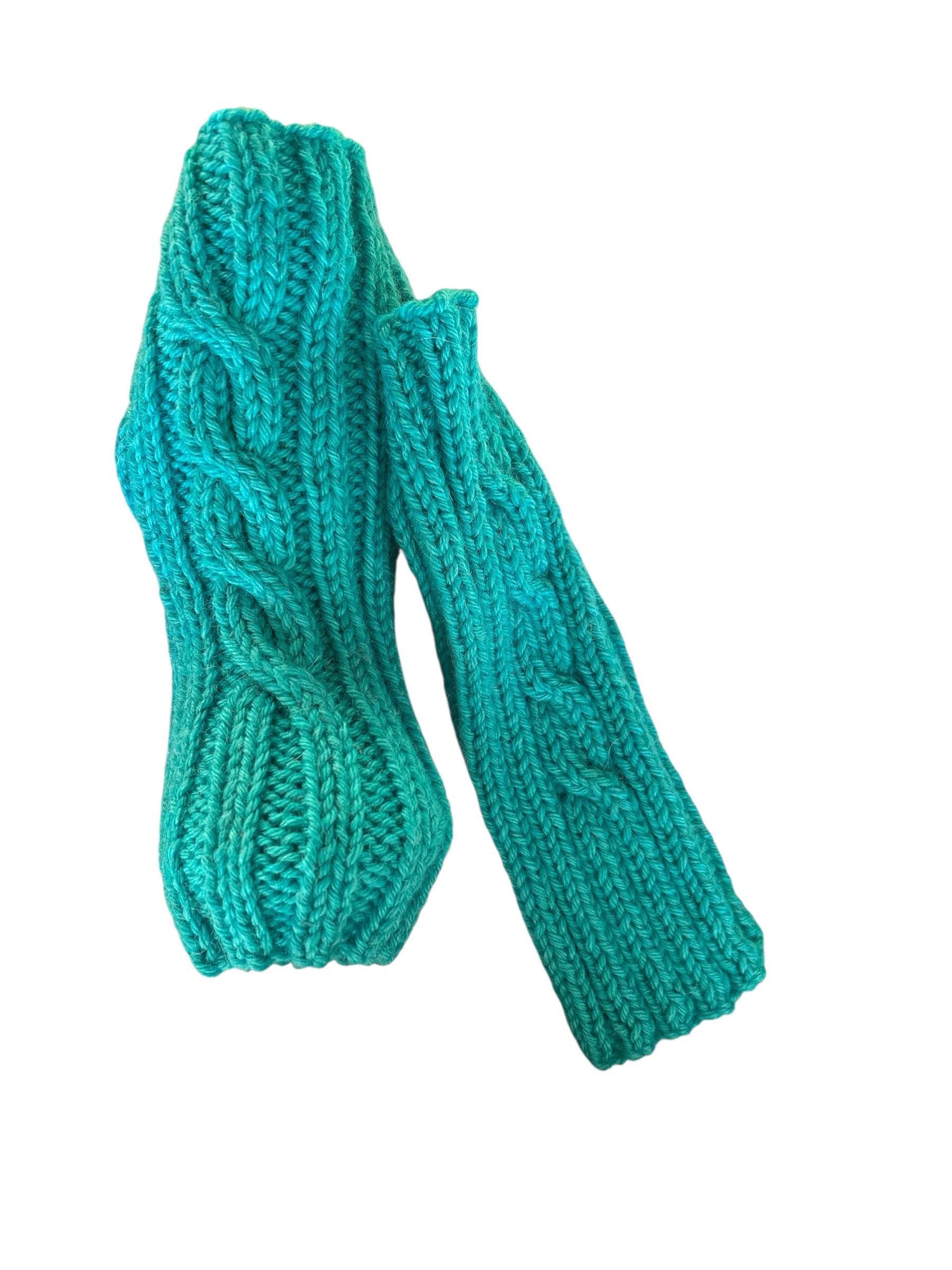 Hand Knitted Gauntlet - 100% Australian Wool & Alpaca Fibre