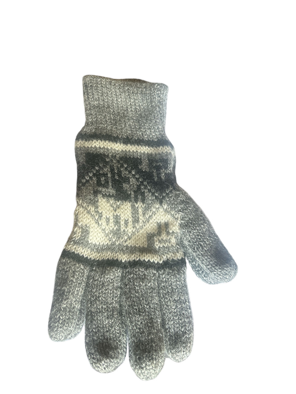 Thumbnail: Reversible Patterned Gloves - Double Thickness