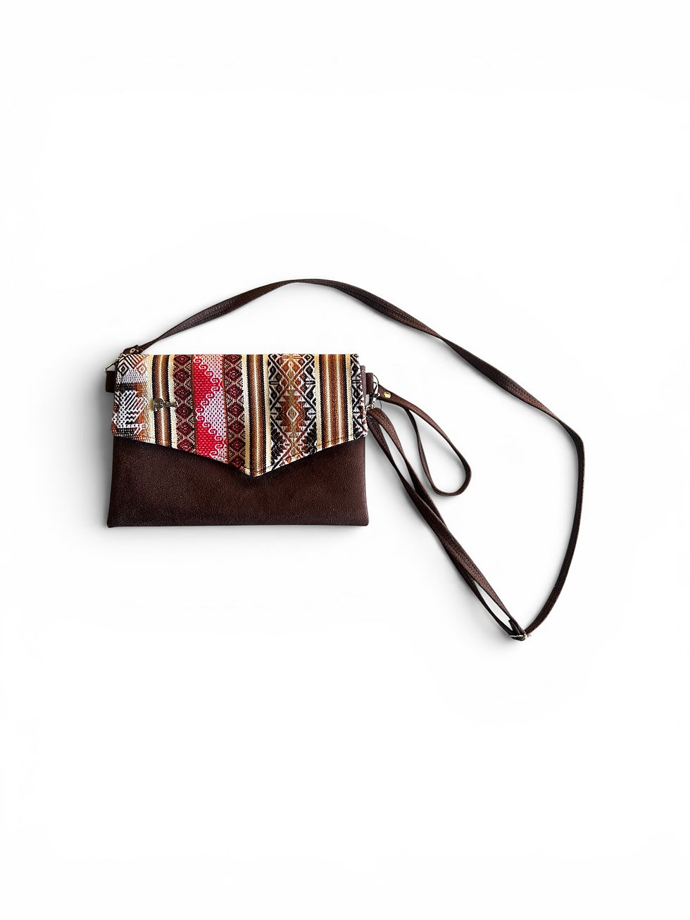Thumbnail: Peruvian Suede Clutch Shoulder Bag