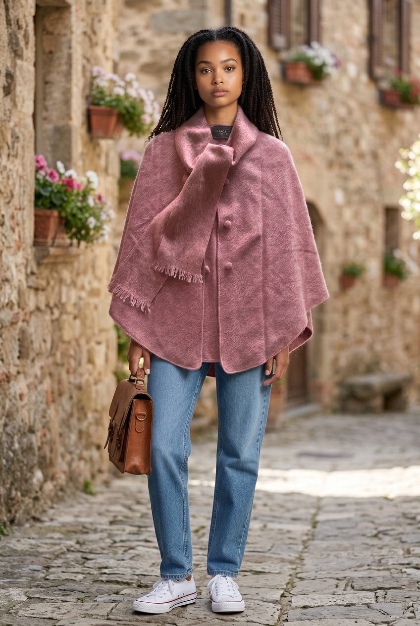 Neyra Collection 100% Alpaca Cape