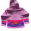 Thumbnail: Children's Peruvian Themed Full Zip Sweater - Purple Shades Size 4