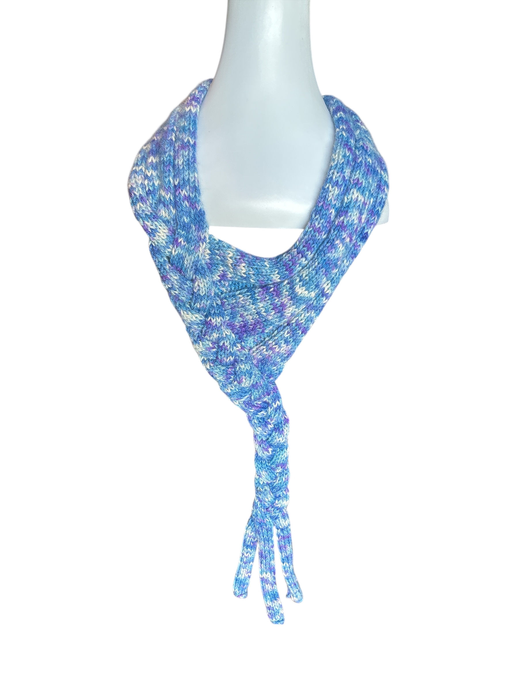 Alpaca Handknitted Feature Crossover Scarf