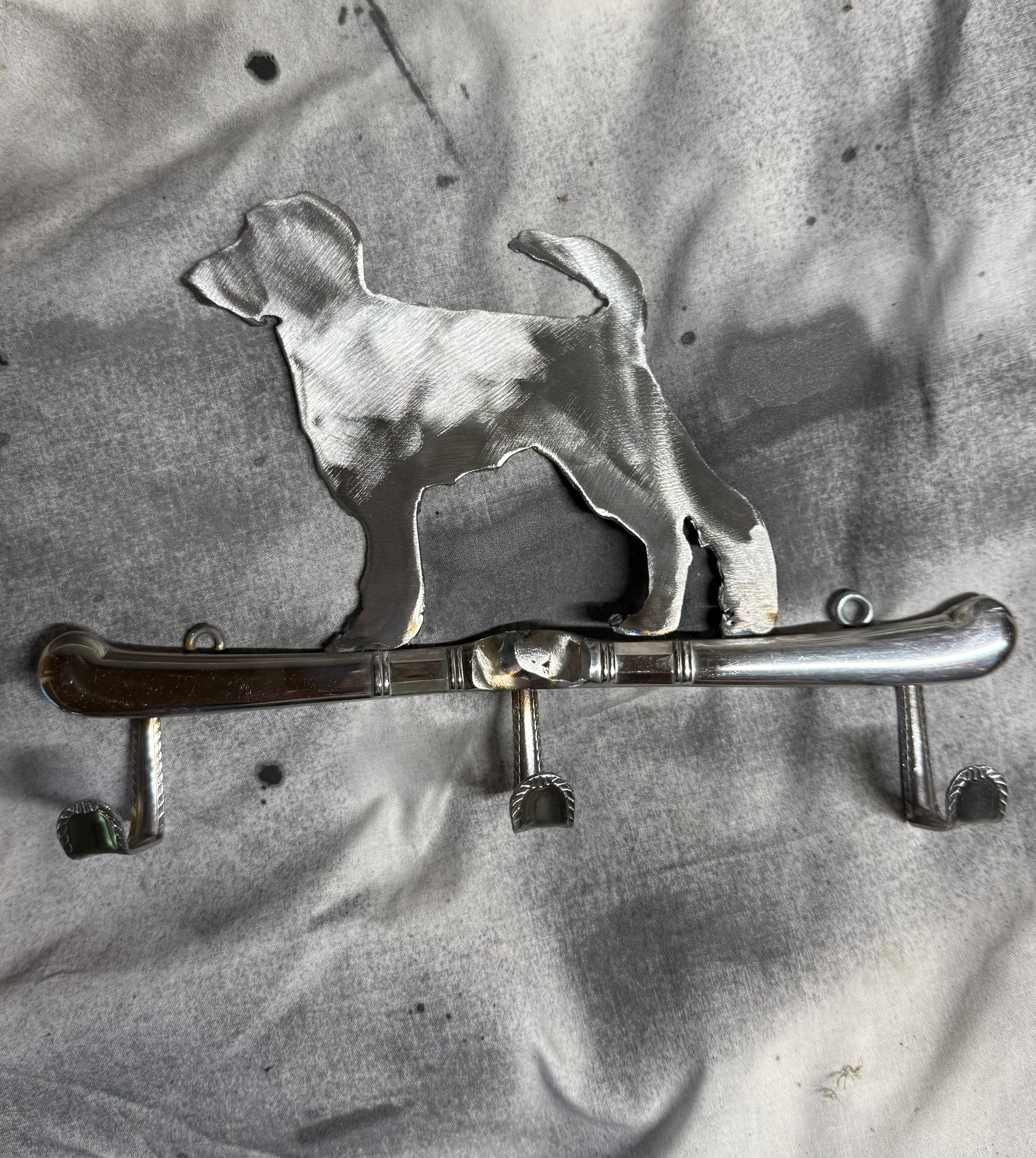 Gregg Bachman - Dog Leash/Key Hanger (Big Dog I) 10x 8