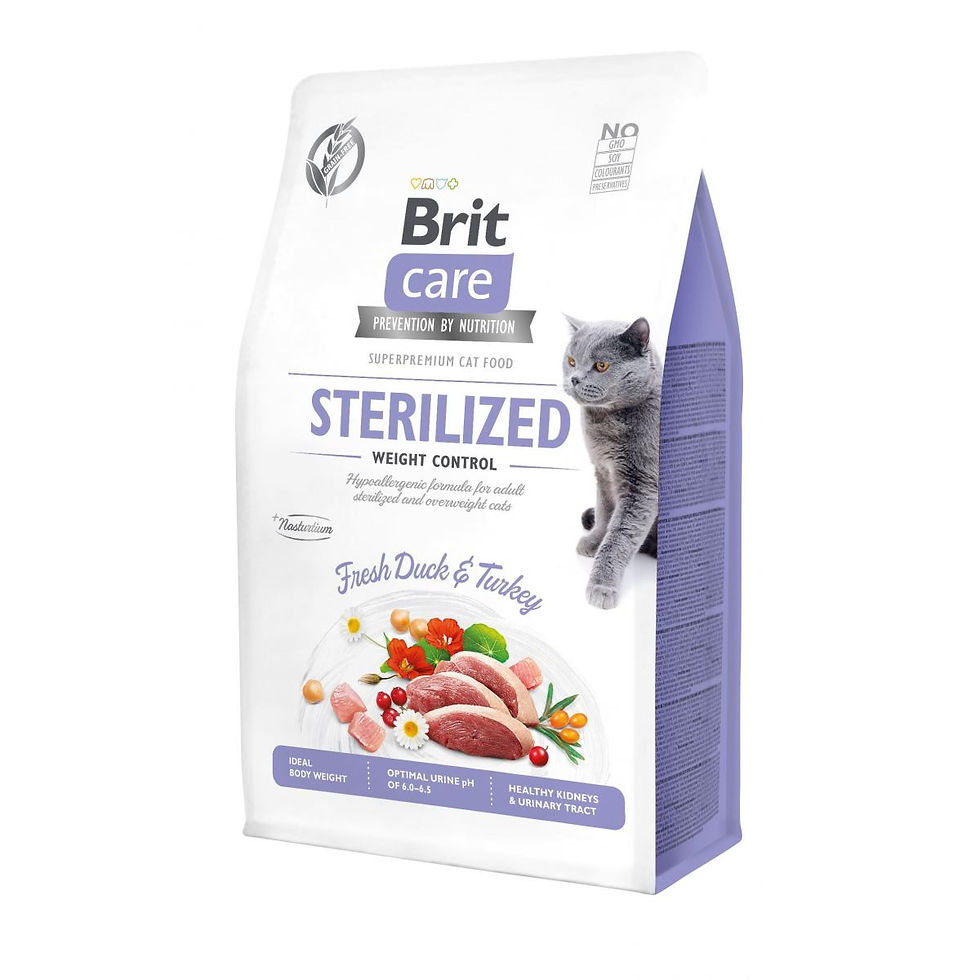 Сухий корм для стерилізованих котів та котів із надмірною вагою Brit Care Cat GF Sterilized Weight Control, 0.4 кг