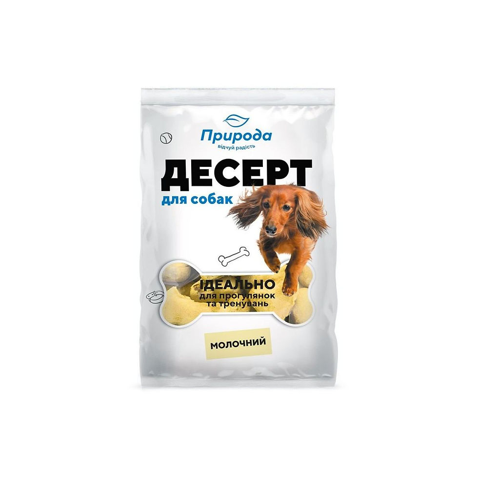 Ласощі для собак Природа Десерт «Молочний» 550 г
