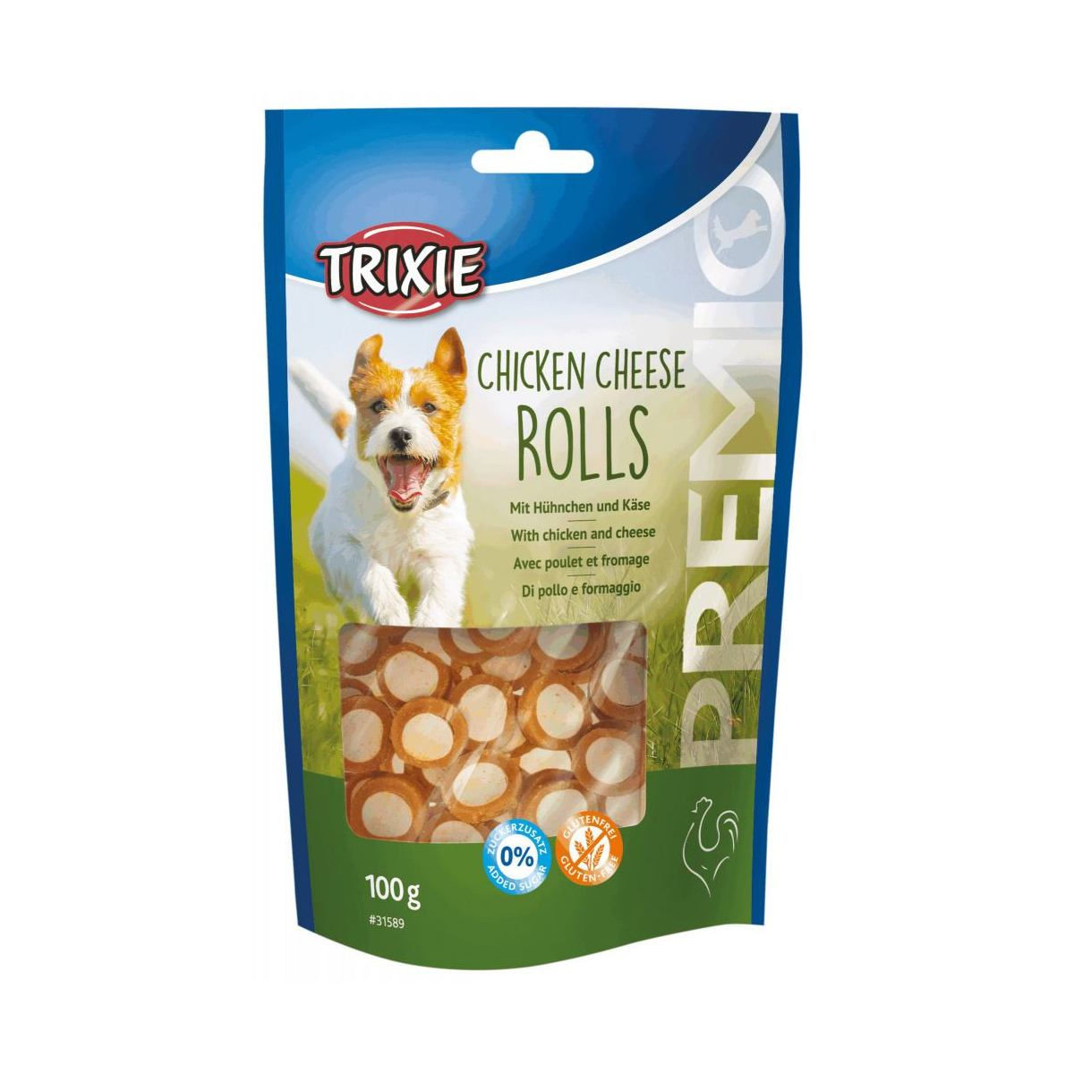 Ласощі для собак Trixie PREMIO Chicken Cheese Roll, 100 г (курка)