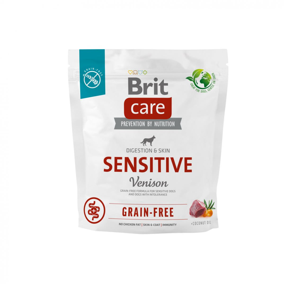 Корм для собак з чутливим травленням Brit Care Dog Grain-free Sensitive беззерновий з олениною, 1 кг
