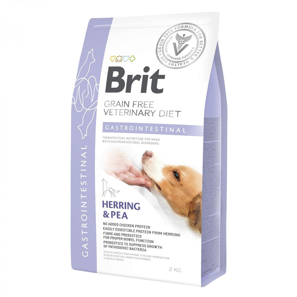 Brit GF VetDiets Dog Gastrointestinal 12 кг при порушеннях травлення з оселедцем, лососем, горохом