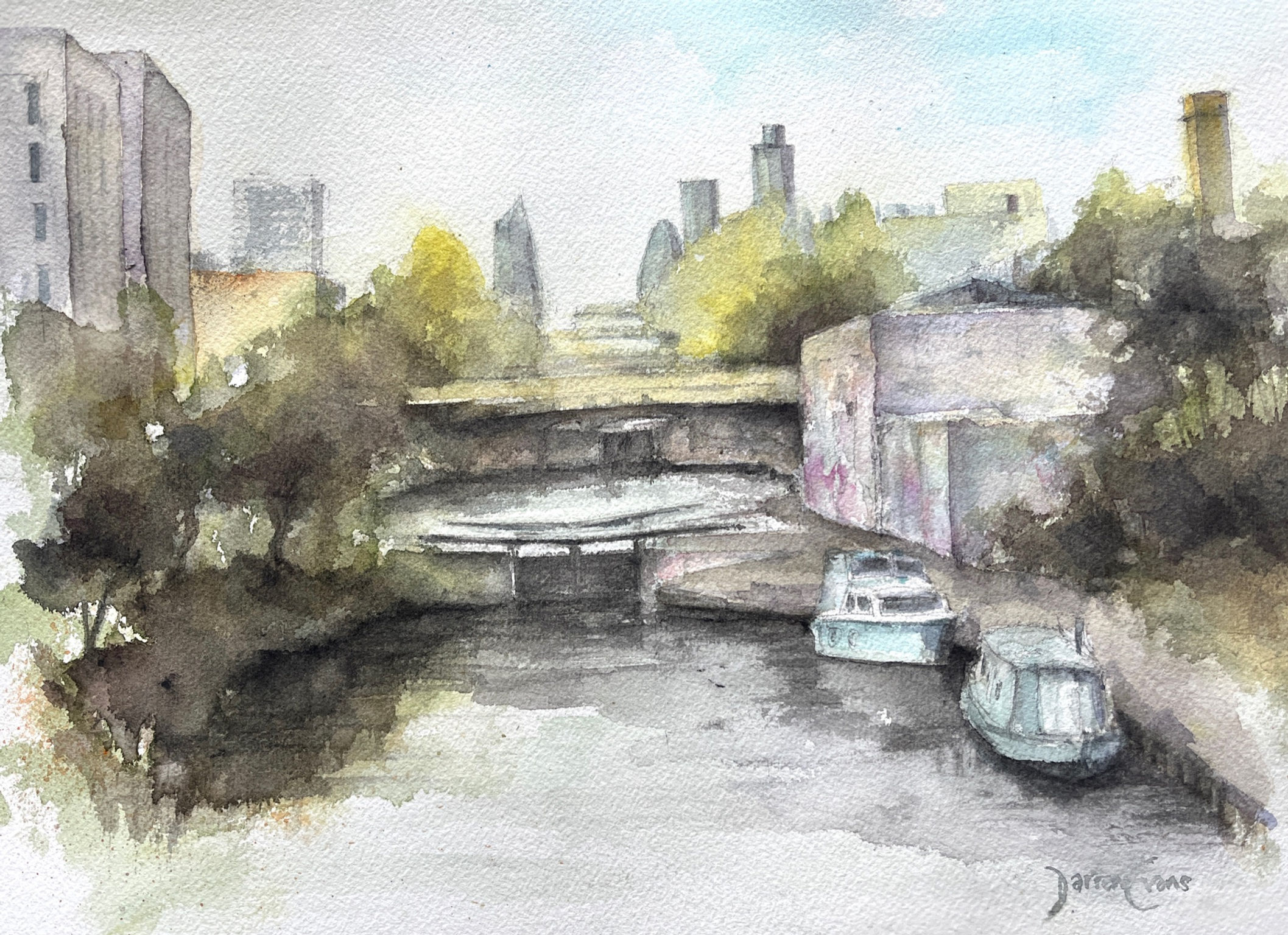 Looking West- Original Watercolour