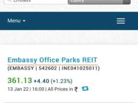 Face Value of REIT shares
