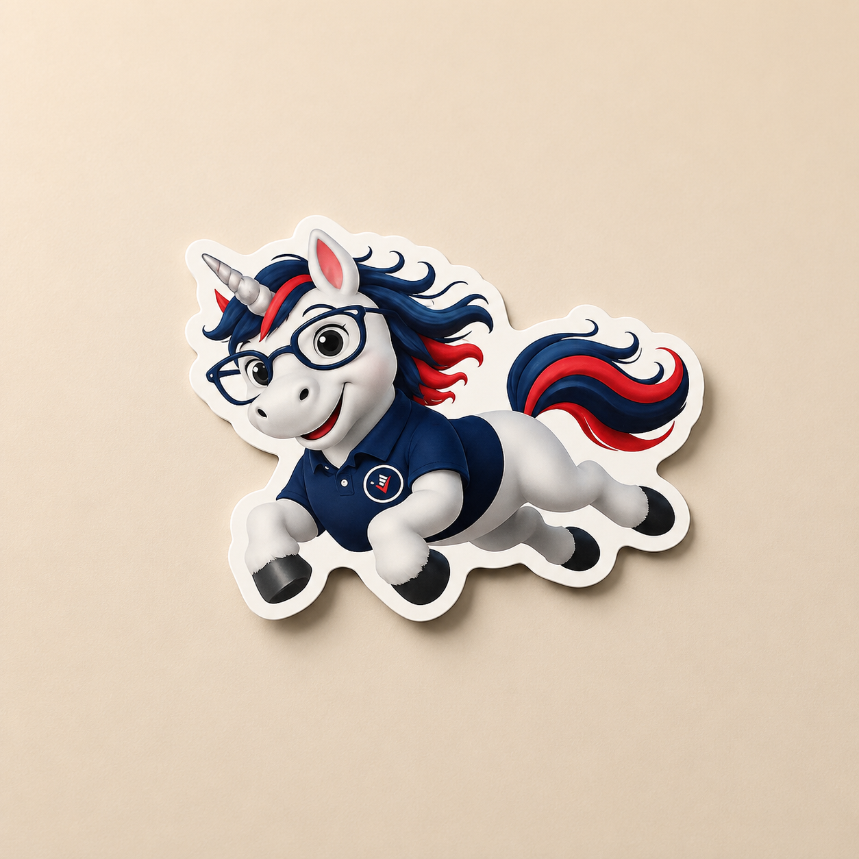 RESET Unicorn Die Cut Sticker