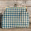 Thumbnail: The Haydock Clutch Bag Handmade using Ocean Blue Dogtooth fabric