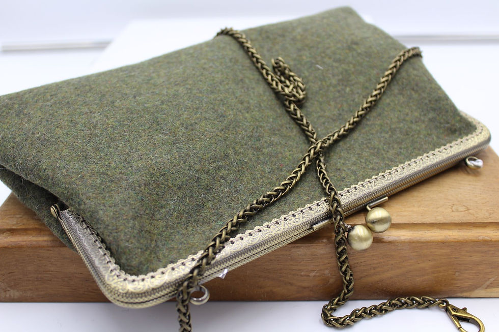 Thumbnail: The Newbury Tweed Clutch Bag Evening Purse