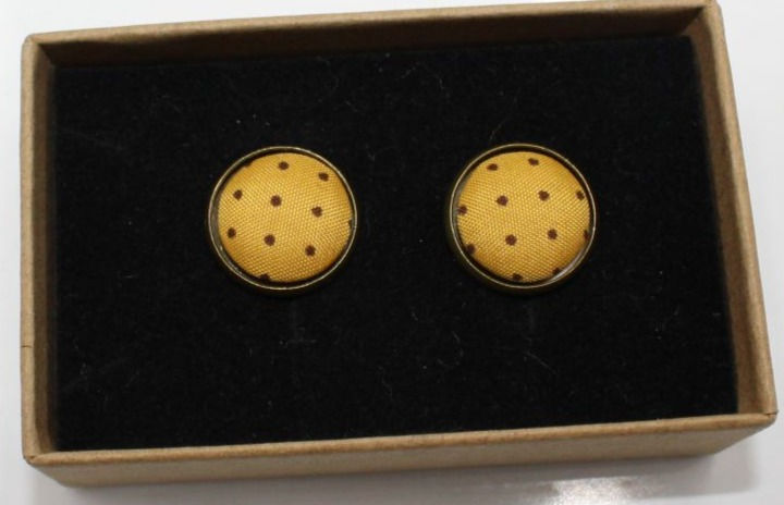 Thumbnail: Polka dot Cufflinks handmade