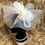 Thumbnail: Esme - Elegant Handmade Champagne Crinoline Fascinator with bow