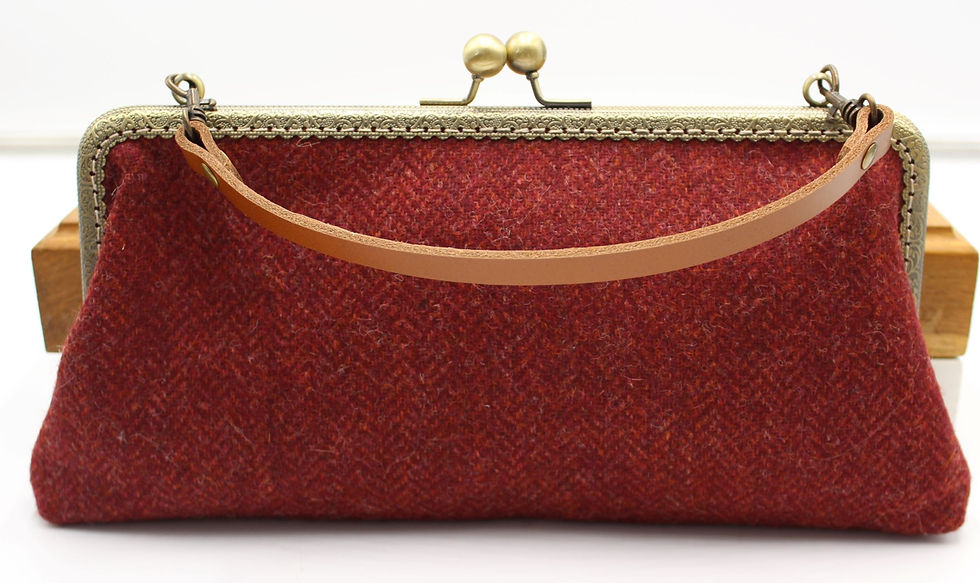 Thumbnail: The Epsom Tweed Clutch Bag Evening Purse