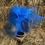 Thumbnail: Elegant Handmade Electric Blue Crinoline Fascinator