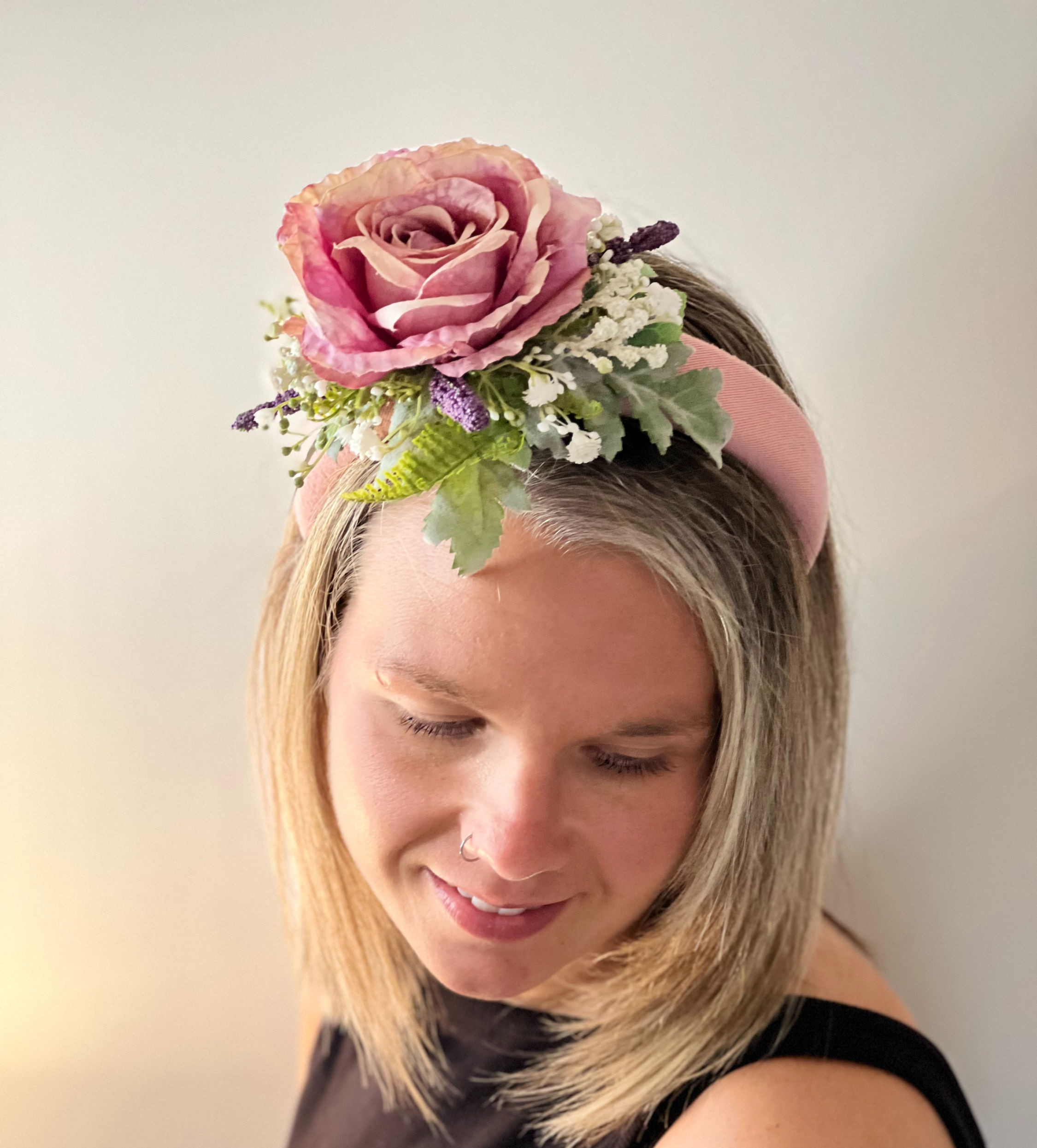 Charlotte - Flower Crown Fascinator Luxury Floral Bespoke Headband
